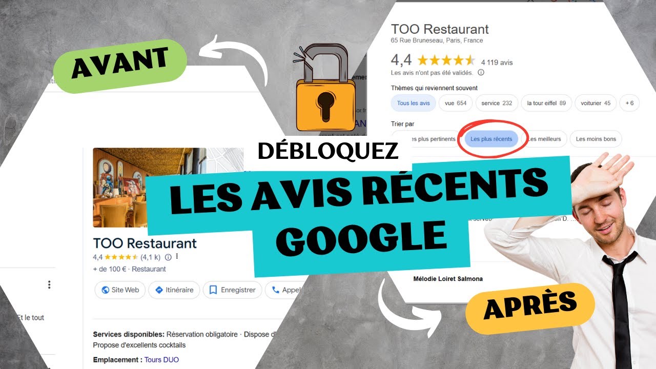 Classement par date des avis Google