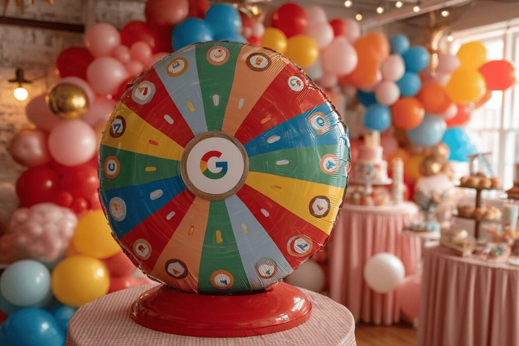 Faites tourner la roue pour l&rsquo;anniversaire de Google