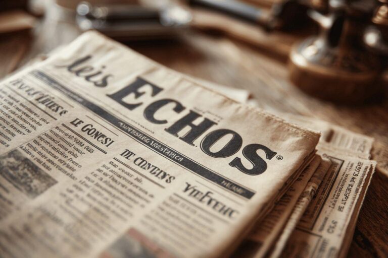 Histoire et évolution du logo Les Echos