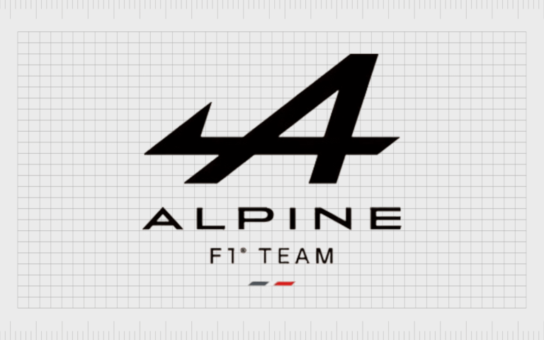 Logo de l'écurie Alpine F1 représentant l'évolution moderne de la marque