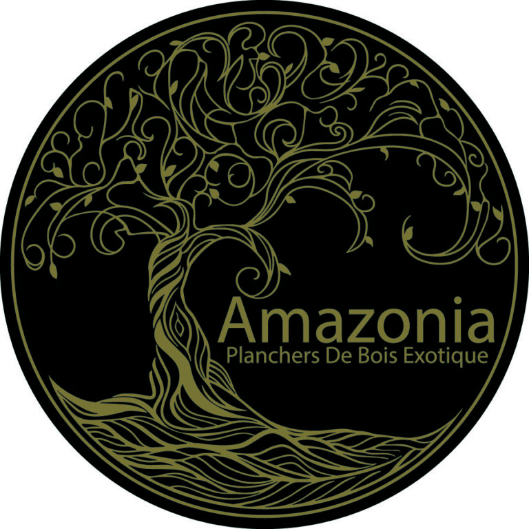 Logo Amazonia sur fond blanc, parfait pour illustrer son utilisation professionnelle