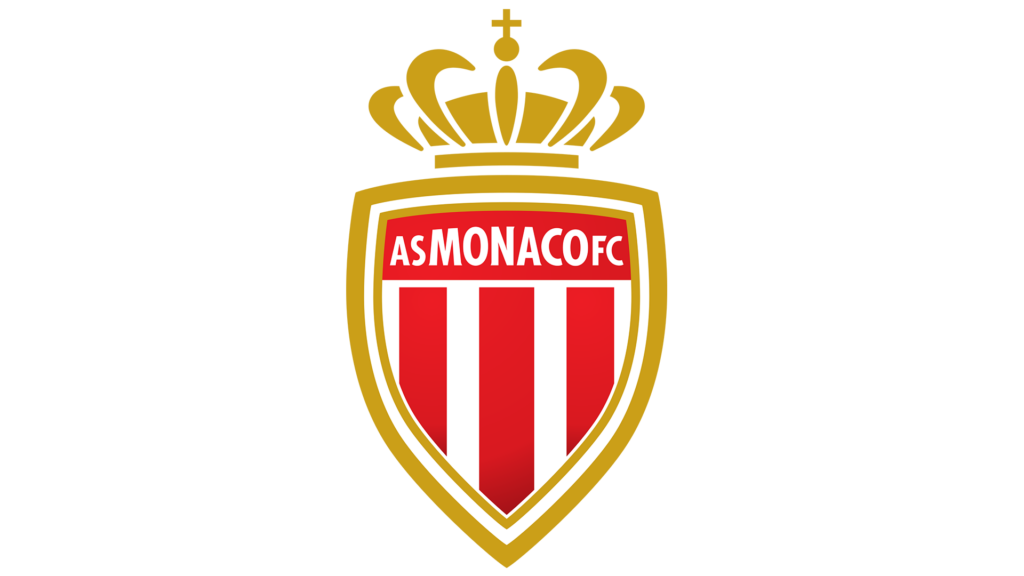 Logo officiel de l'AS Monaco illustrant l'identité visuelle du club