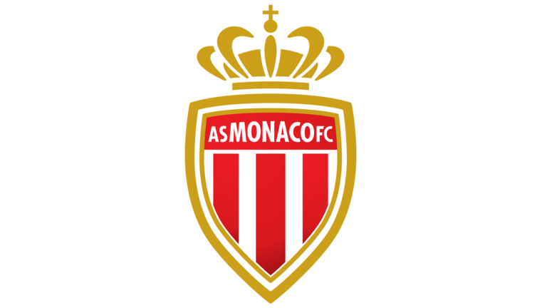 Logo officiel de l'AS Monaco illustrant l'identité visuelle du club