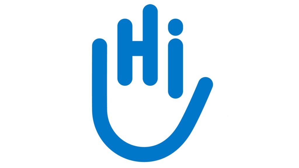 Illustration du symbole universel du handicap sur fond bleu, utilisé dans les logos d’accessibilité