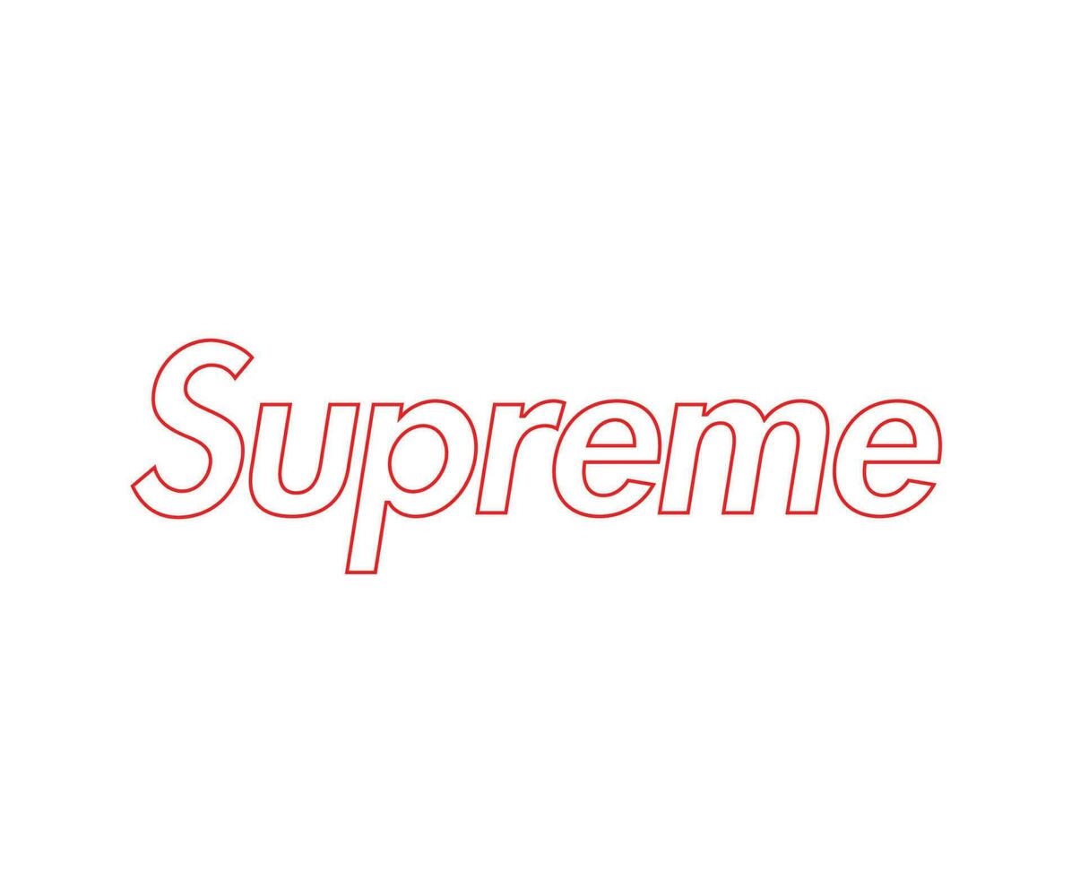 Logo Supreme rouge vectoriel