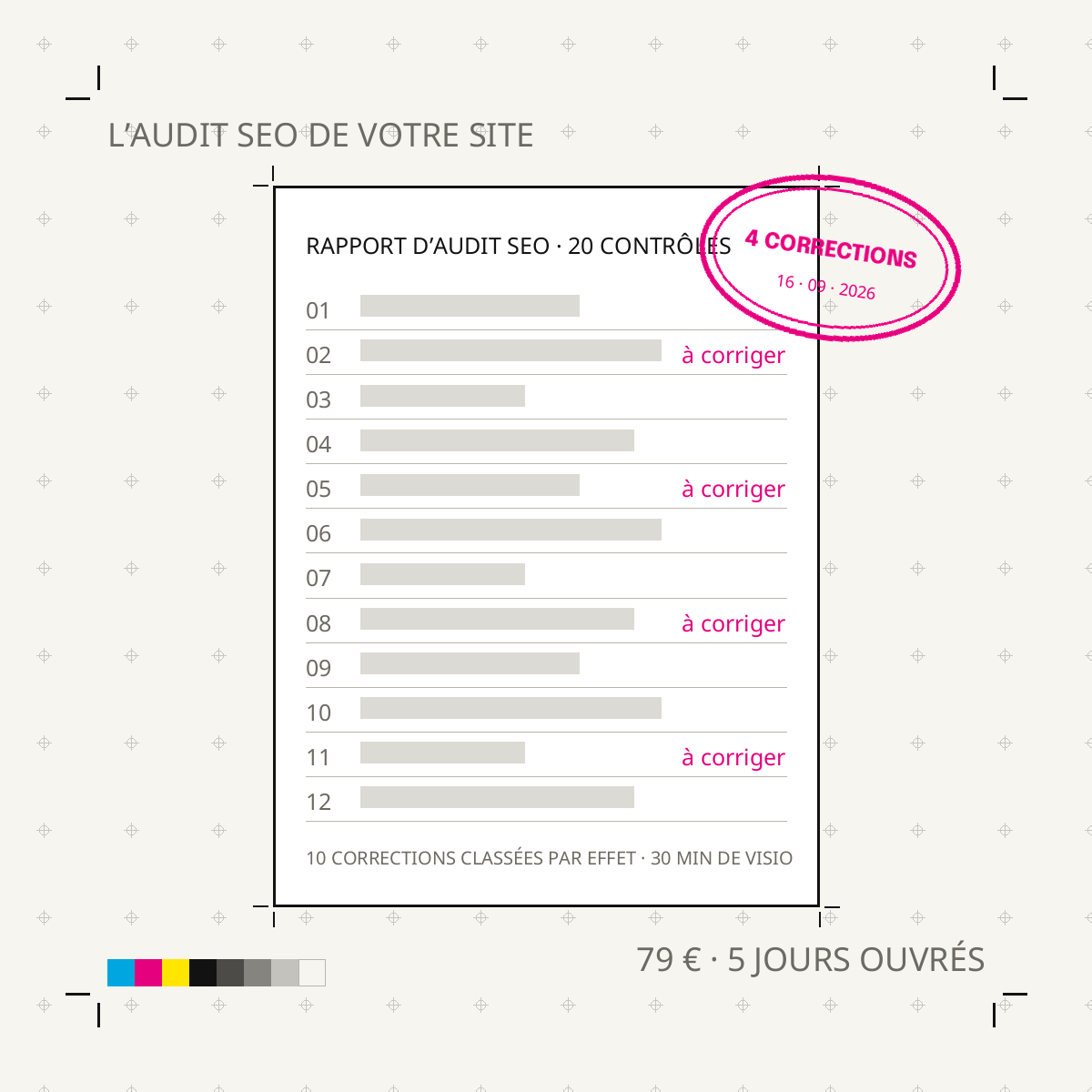 L’audit SEO de votre site — le rapport annoté